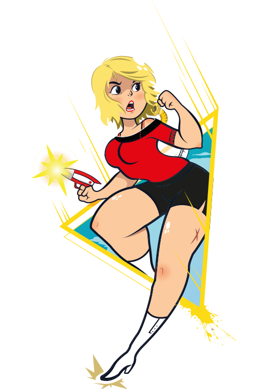 femme sortant d'un portail spatio temporel