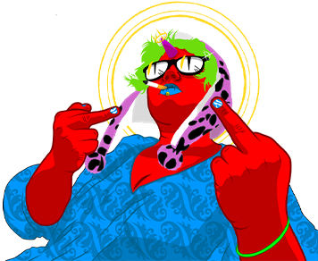 illustration vectorielle de jeune femme